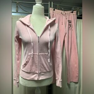 Juicy Couture Velour Hoodie PXS Pants 30 x 31 PM